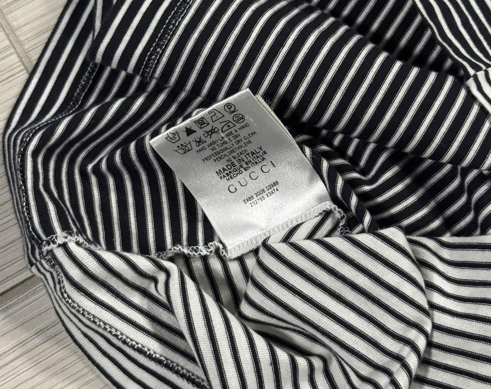 Vintage Gucci Striped Polo Shirt (Size XL, Fits Slim) — RootsBK